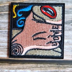 Love Choke Pop Art Comic Embroidered Iron on Patch
